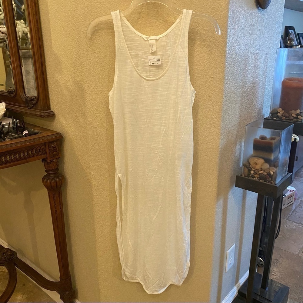 NWT~H&M Off White Sleeveless Dress Size Xsmall